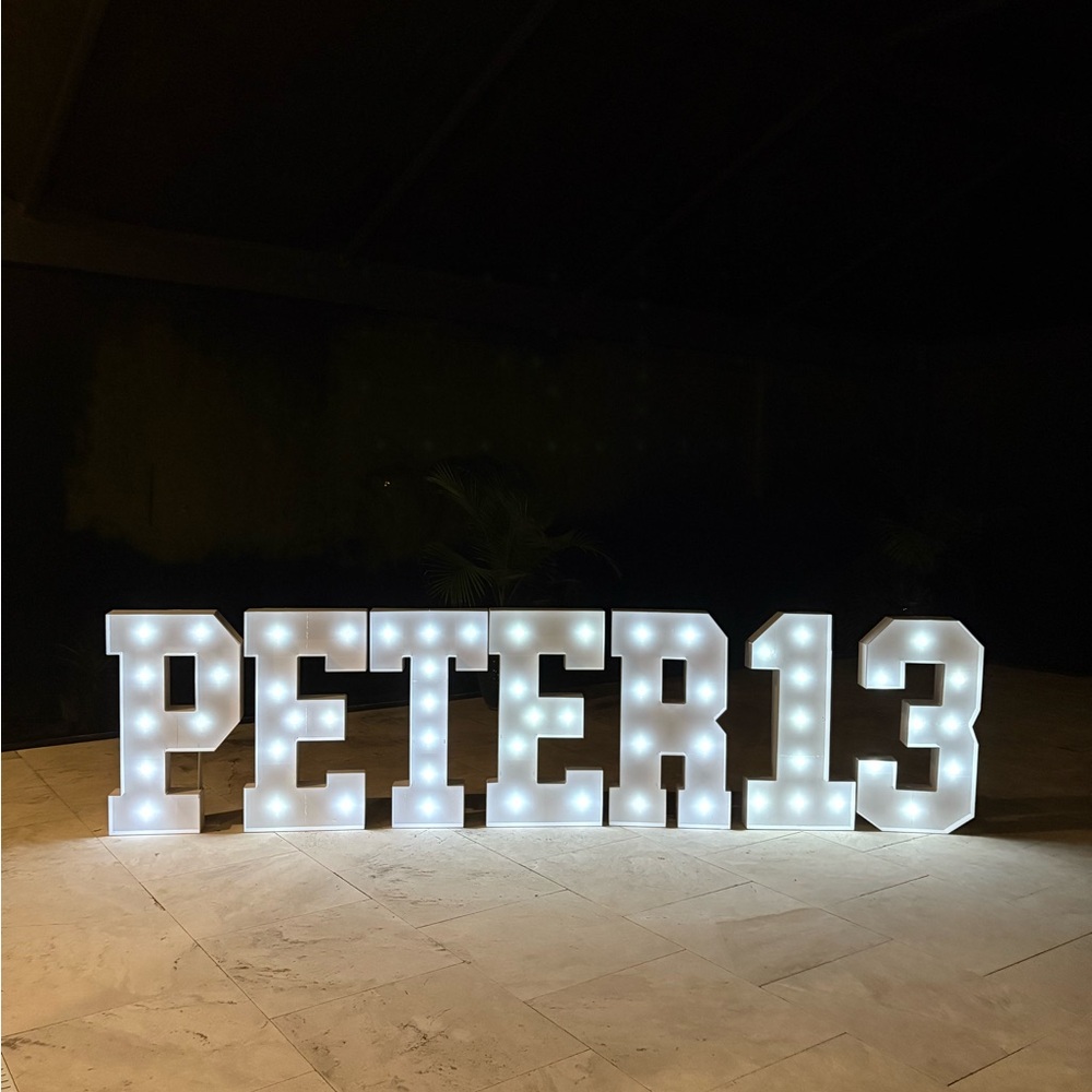 LED Light-Up Party Letters